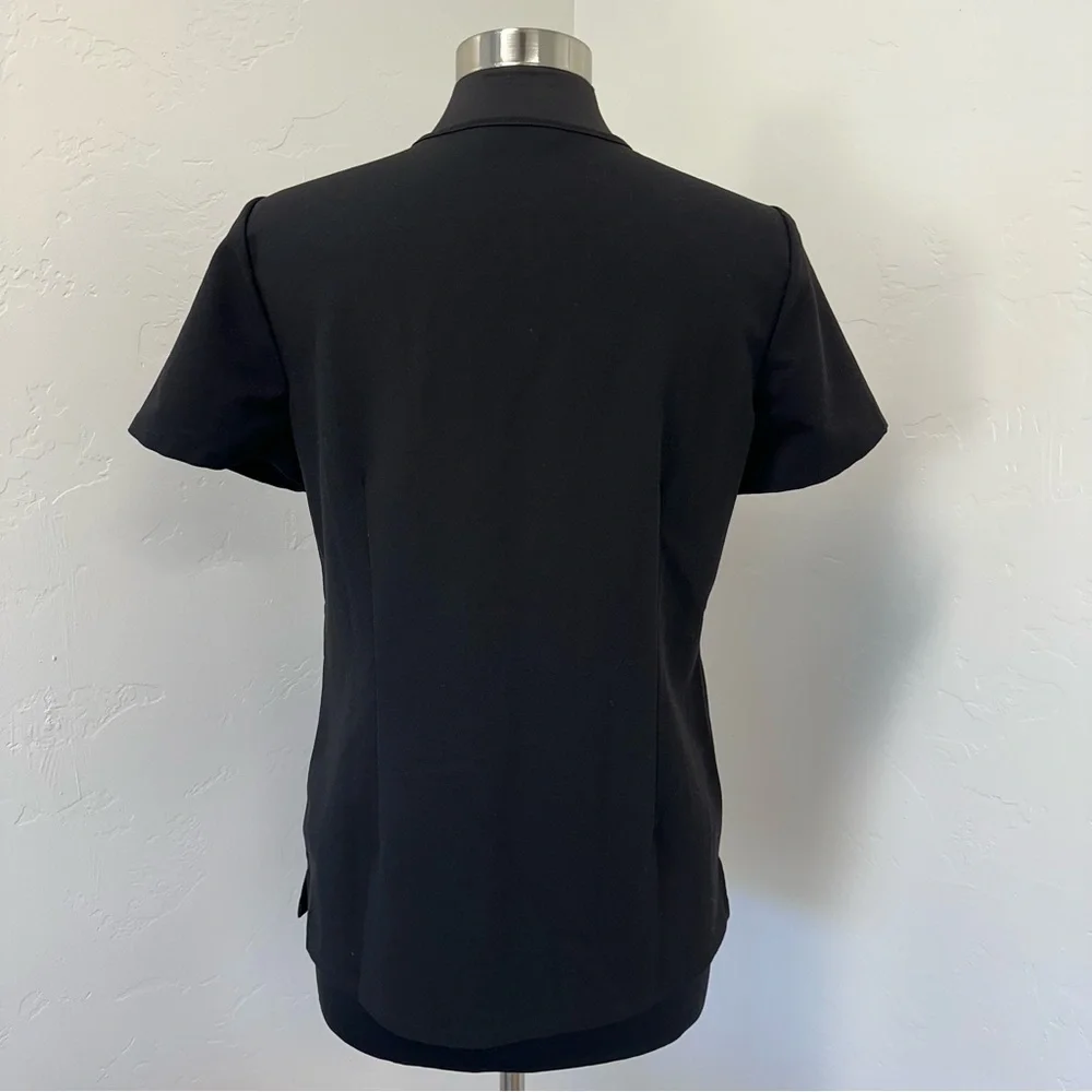 Figs Casma Three-Pocket Scrub Top Black Size S PO1601